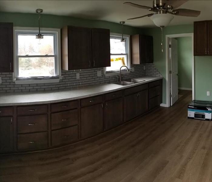 Panoramic View of a completely renovated kitchen remodel